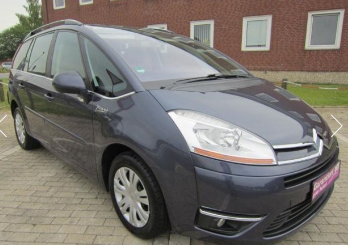 Left hand drive CITROEN C4 GRAND PICASSO 1.6 HDI TENDANCE 7 SEATS